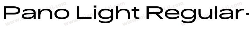 Pano Light Regular字体转换